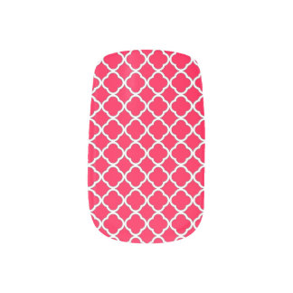 Elegant American Rose Quatrefoil Maroccan Pattern Minx Nail Wraps