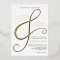 Elegant Ampersand Gold Modern Wedding