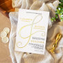 Elegant Ampersand Gold Modern Wedding Foil Invitation