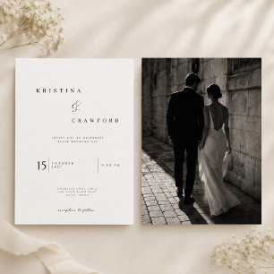 Elegant Ampersand Wedding Invitation Template