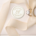Elegant Ampersand Wedding Wax Seal Stamp<br><div class="desc">Celebrate in style with this elegant and very trendy wedding wax seal stamp. The design is easy to personalize with your own names and your guests will be thrilled when they see this wax stamp added to the matching wedding invitations & thank you cards. Matching wedding items can be found...</div>