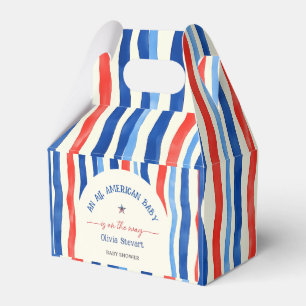 Elegant An All American Baby 4th July Baby Shower Favor Boxes