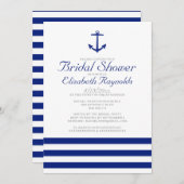 Elegant Anchor Bridal Shower Invitations (Front/Back)