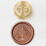 Elegant Anchor Monogram Wedding Wax Seal Stamp<br><div class="desc">Seal your love story with our Zazzle Wax Seal Stamp featuring a charming monogram anchor! This nautical-inspired stamp adds a touch of romance and a dash of seaside charm to your wedding envelopes. Elegant and personal, it's the perfect finishing touch for your invites. Make a lasting impression as you invite...</div>