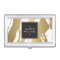 Elegant and Abstract Gold Brushstrokes Card Case