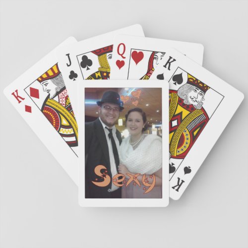 Elegant and Artsy Cute Couple Design Playing Cards