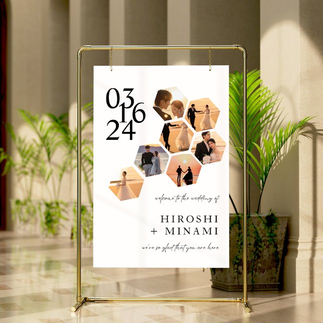 Elegant and Chic Calligraphy Wedding Photo Foam Board (Creator Uploaded)