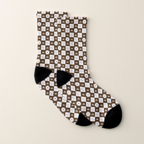 Elegant and Chic Pattern Design Socks