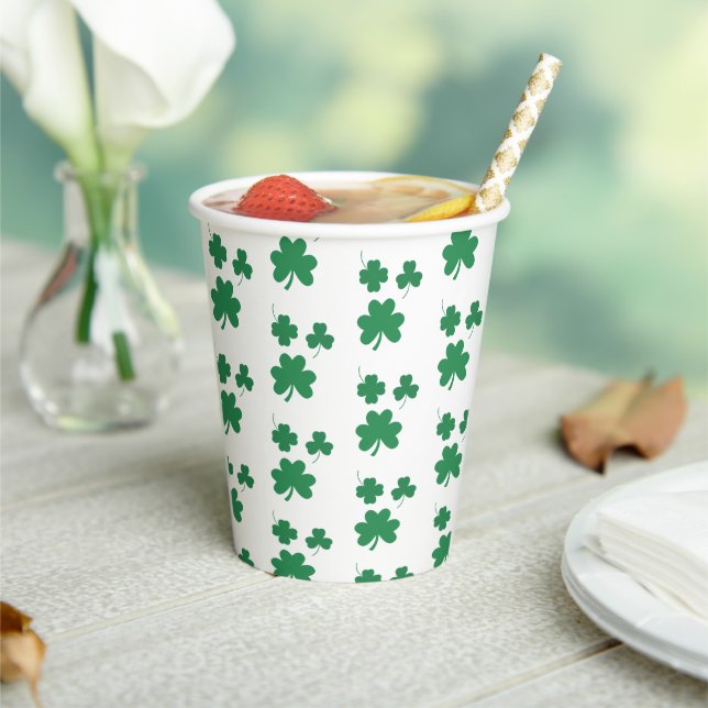 Elegant And Chic St patrick day Party Favor Paper Cups (Insitu)