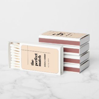 Elegant and Chic Wedding The Perfect Matchboxes
