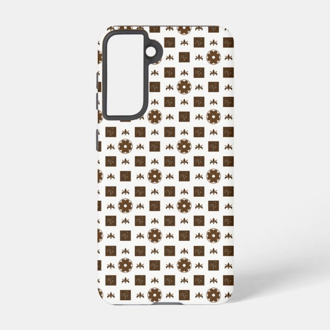 Elegant and Classic Checkered Pattern Samsung Gala Galaxy Case (Back)
