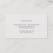 Elegant and Classic Corporate Professional Business Card (Back)