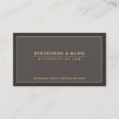 Elegant and Classic Corporate Professional Business Card (Front)