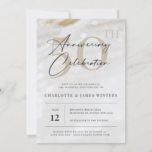 Elegant and classic pearl texture 50th anniversary