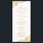 Elegant and Classy Gold Lace Wedding Program<br><div class="desc">Elegant and Classy Gold Lace Wedding Program Template. 
(1) For further customization,  please click the "customize further" link and use our design tool to modify this template. 
(2) If you need help or matching items,  please contact me.</div>