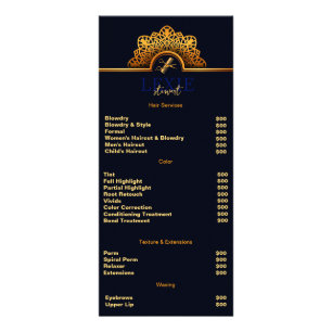 Elegant and Classy Hair Stylist  Rack Card