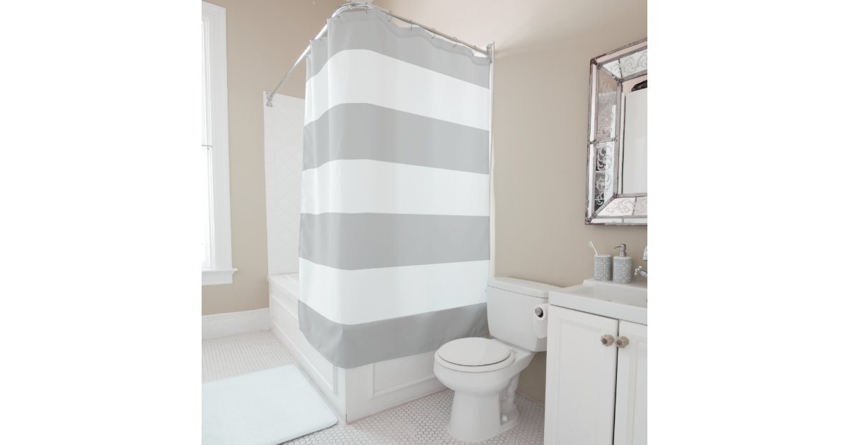 Classy Shower Curtain elegant and classy light grey and white stripes shower curtain Classy Shower Curtain elegant and classy light grey and white stripes shower curtain
