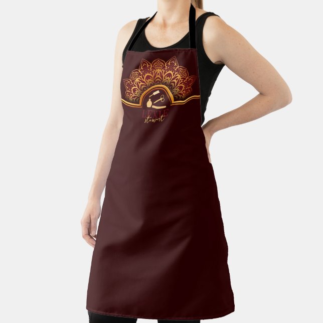 Elegant and Classy Nail Tech Custom Apron (Insitu)