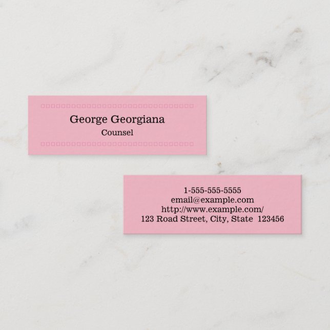 Elegant and Clean Counsel Business Card (Front/Back)