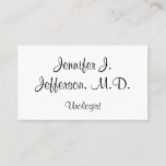 [ Thumbnail: Elegant and Customizable Urologist Business Card ]