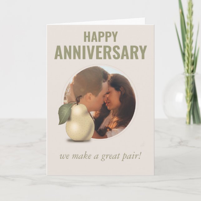 Elegant and Cute Anniversary Card For Wife (Front)