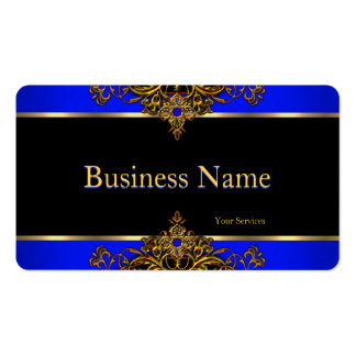 Royal Blue And Gold Business Cards & Templates | Zazzle