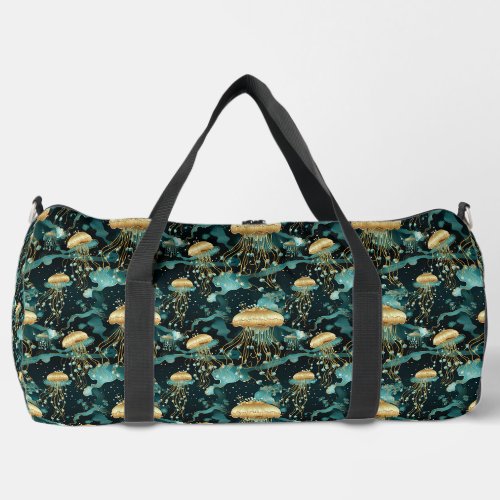 Elegant and Ethereal Jellyfish  Duffle Bag