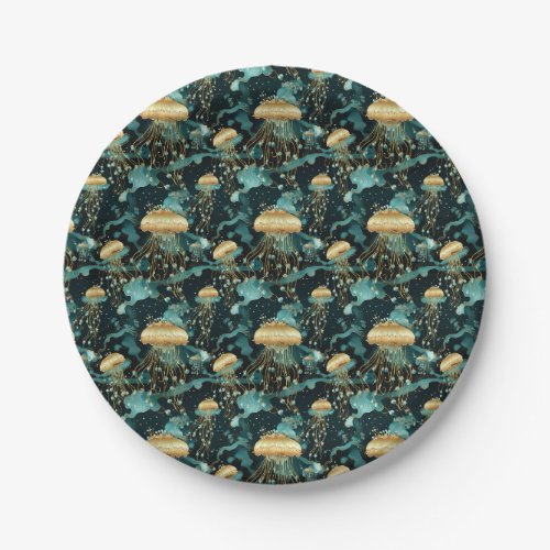 Elegant and Ethereal Jellyfish  Paper Plates