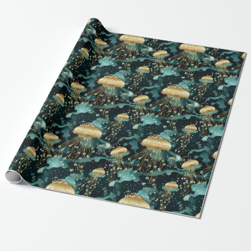Elegant and Ethereal Jellyfish  Wrapping Paper