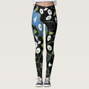 Elegant And Feminine White Flowers Leggings