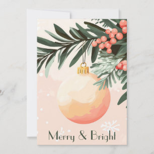 Elegant and festive Holiday Greeting Card