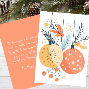 Elegant and festive Holiday Greeting Card