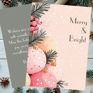 Elegant and festive Holiday Greeting Card