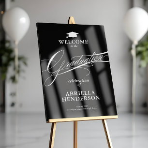 Elegant and Formal Script Graduation Acrylic Sign