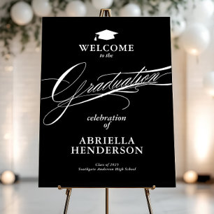 Elegant and Formal Script Graduation Welcome Foam Board