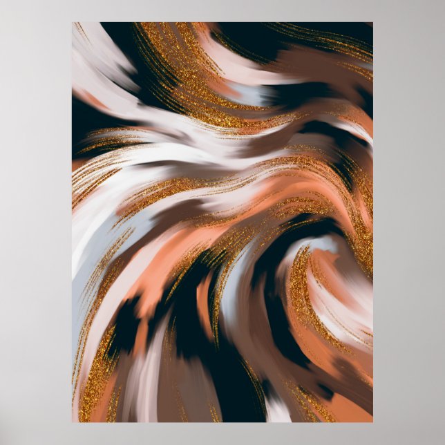 Elegant and glamorous style. Natural colour palett Poster (Front)