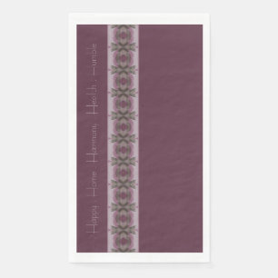 Elegant and Inspiring Purple Paper Guest Towels