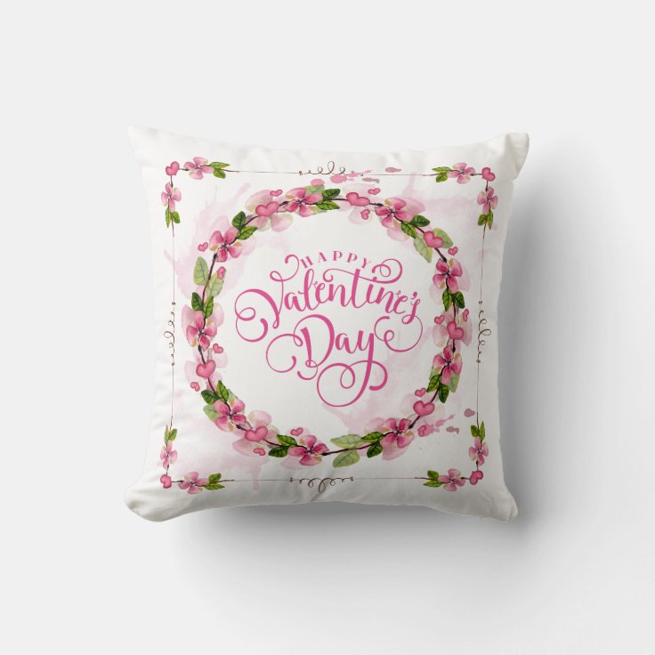 Elegant and Lovely Valentine's Day Throw Pillow Zazzle