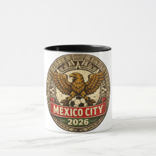Elegant and Luxury Mexico City - Aztec Eagle Art Mug