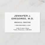[ Thumbnail: Elegant and Minimal Medical Doctor Business Card ]