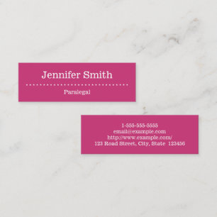 Elegant and Minimal Paralegal Business Card