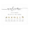 Elegant and Minimal Wedding Order of Events Sign