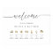 Elegant and Minimal Wedding Order of Events Sign