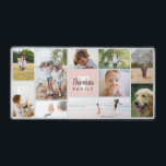 Elegant and Modern Blush Pink Family Photo Desk Mat<br><div class="desc">This elegant and modern desk mat features space for you to add 10 photos in a lovely photo collage,  and a blush pink family monogram. The perfect design for any family member,  a great gift for anyone who works from home.</div>
