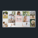 Elegant and Modern Blush Pink Family Photo Desk Mat<br><div class="desc">This elegant and modern desk mat features space for you to add 10 photos in a lovely photo collage,  and a blush pink family monogram. The perfect design for any family member,  a great gift for anyone who works from home.</div>