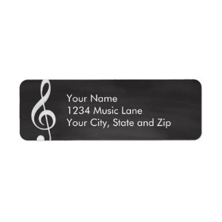 Elegant and Modern Chalkboard Musician Label
