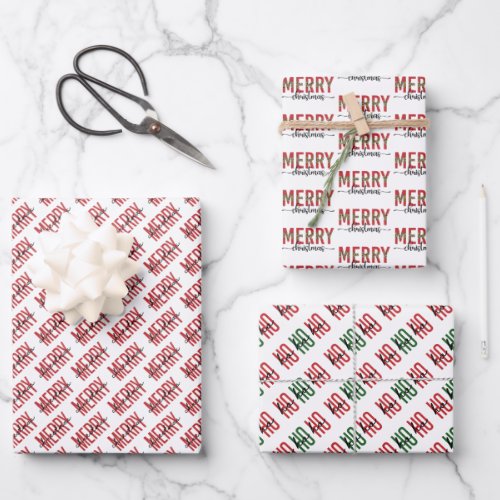 Elegant and Modern Christmas  Wrapping Paper Sheets