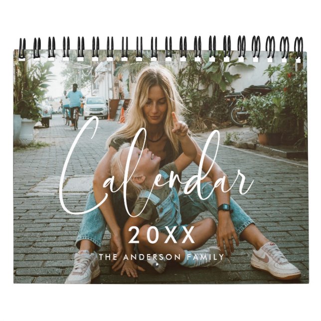 Elegant and modern family 2026 photo calendar (Cover)