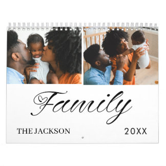 Elegant and modern family 2027 Photo Calendar