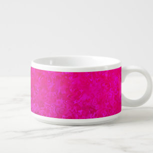 Elegant and modern fuschia pink abstract pattern bowl